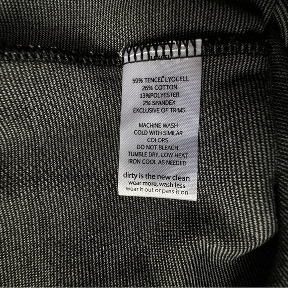 TOAD & CO | NWOT BLACK NIXI DRESS 3/4 SLEEVE ZIPPER POCKET | SIZE: EXTRA SMALL - Picture 8 of 9